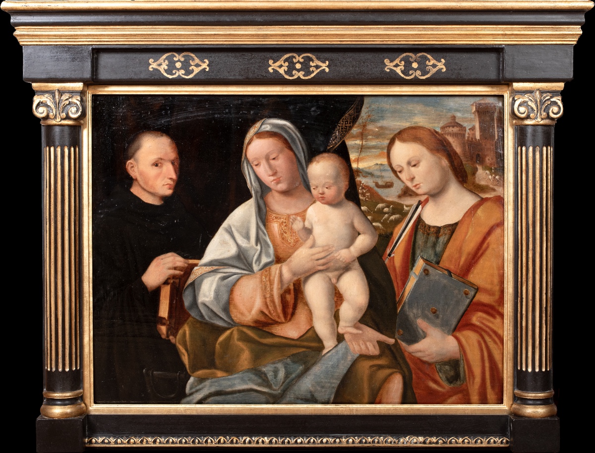 The Virgin And Child With Saint Dominic And Saint Ursula, 16th Century Venetian School  