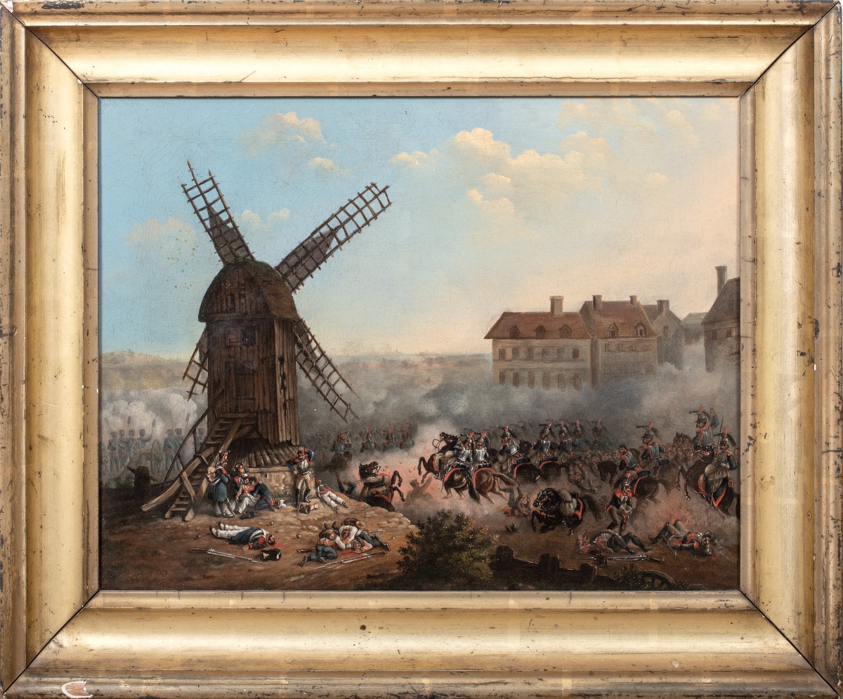 The Battle Of Valmy, 1792, 19th Century Signed Hv 