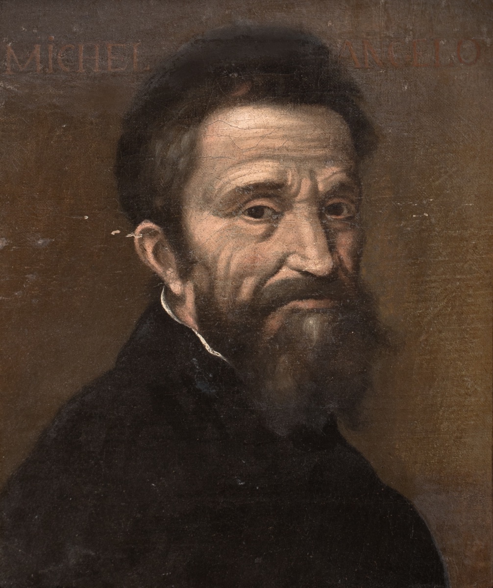 Portrait Of Michelangelo (1475-1564), 16th Century Italian School -photo-2