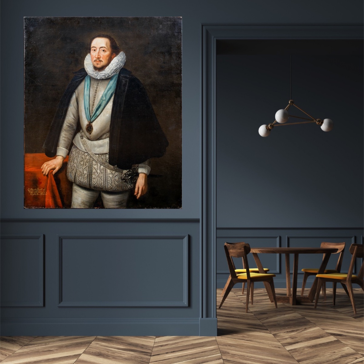 Portrait de Gilbert Talbot, 7e comte de Shrewsbury (1552-1616), XVIe siècle  GEORGE GOWER-photo-2