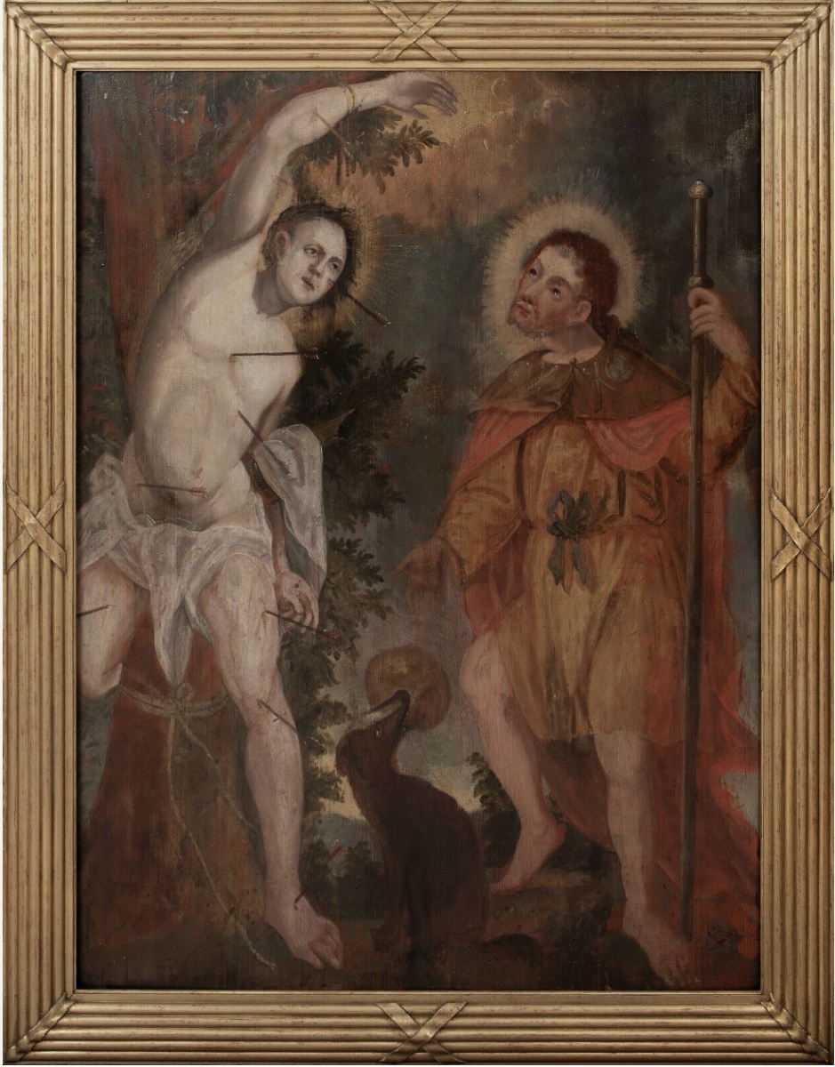 Saint Sebastian And Saint Roch, 16th Century Flemish/german School 