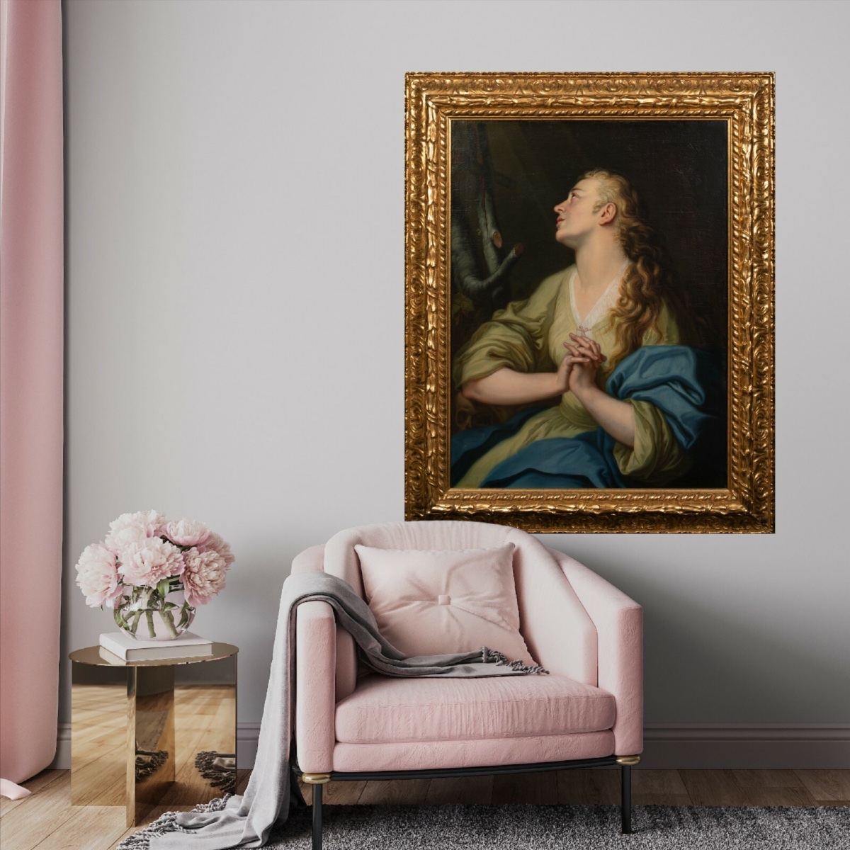 The Penitent Magdalene, 18th Century Circle Of Pompeo Girolamo Batoni (1708-1787)  -photo-3