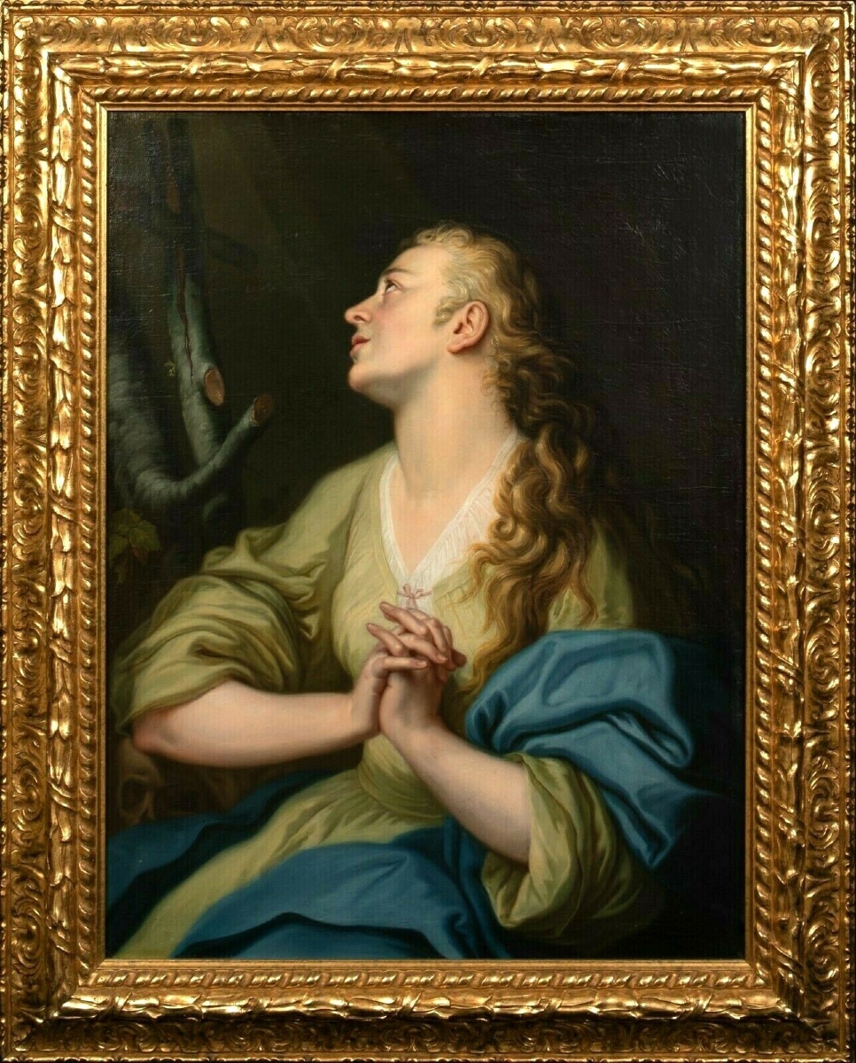 The Penitent Magdalene, 18th Century Circle Of Pompeo Girolamo Batoni (1708-1787)  