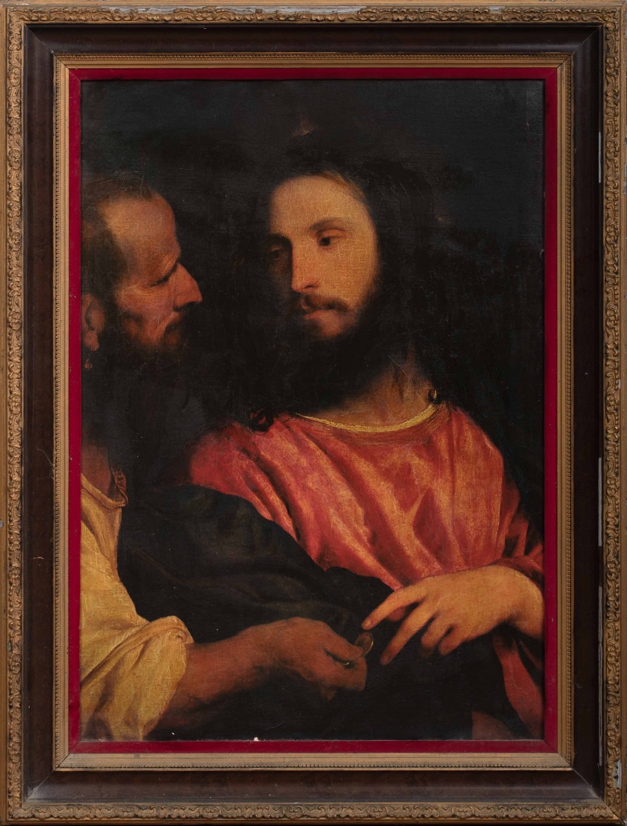 Le Tribut, XVIIe siècle  Suiveur du Titien (1488-1576)  