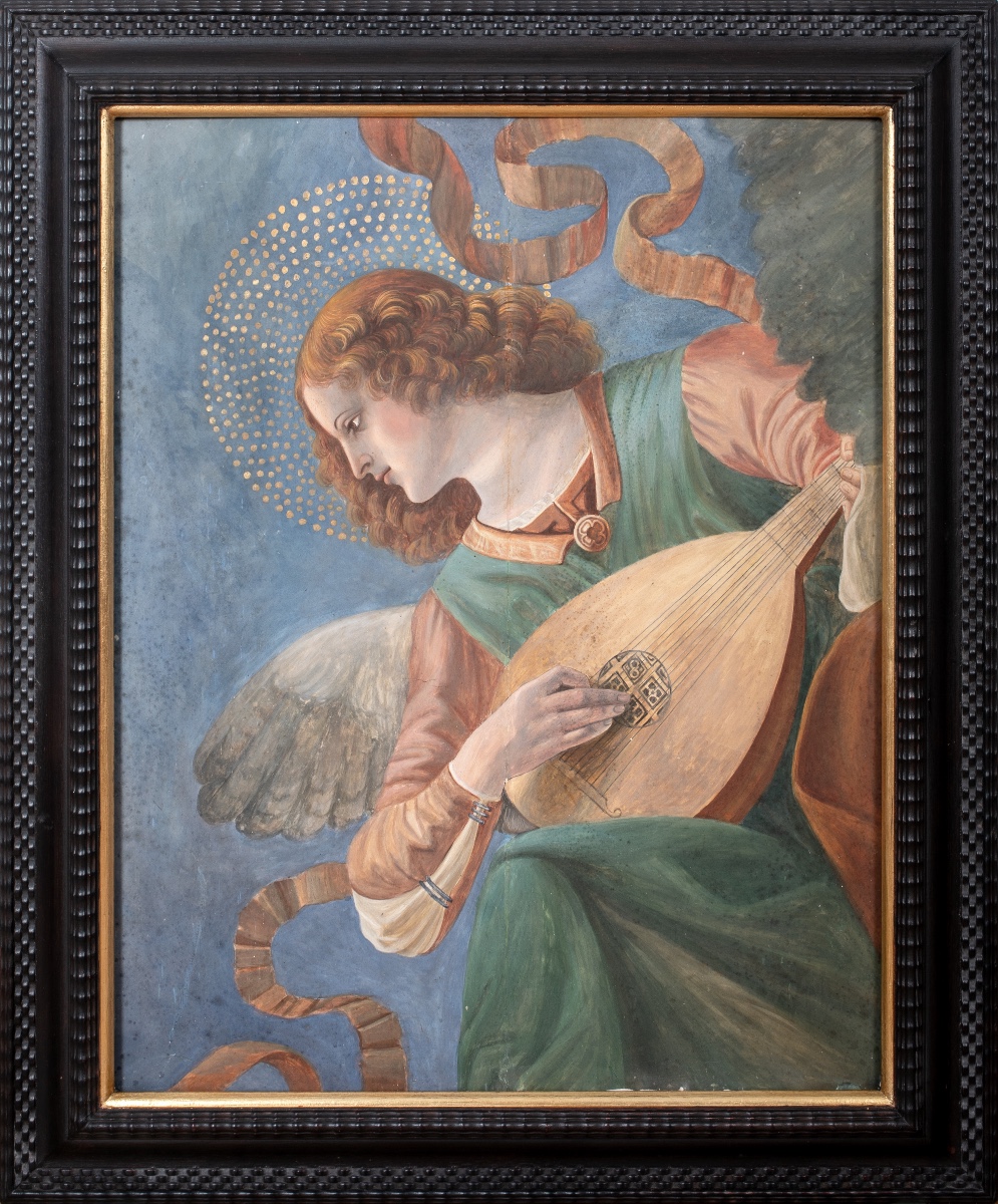 An Angel Playing The Mandolin, 17th Century. After A Fresco By Melozzo Da Forli (1438-1494).