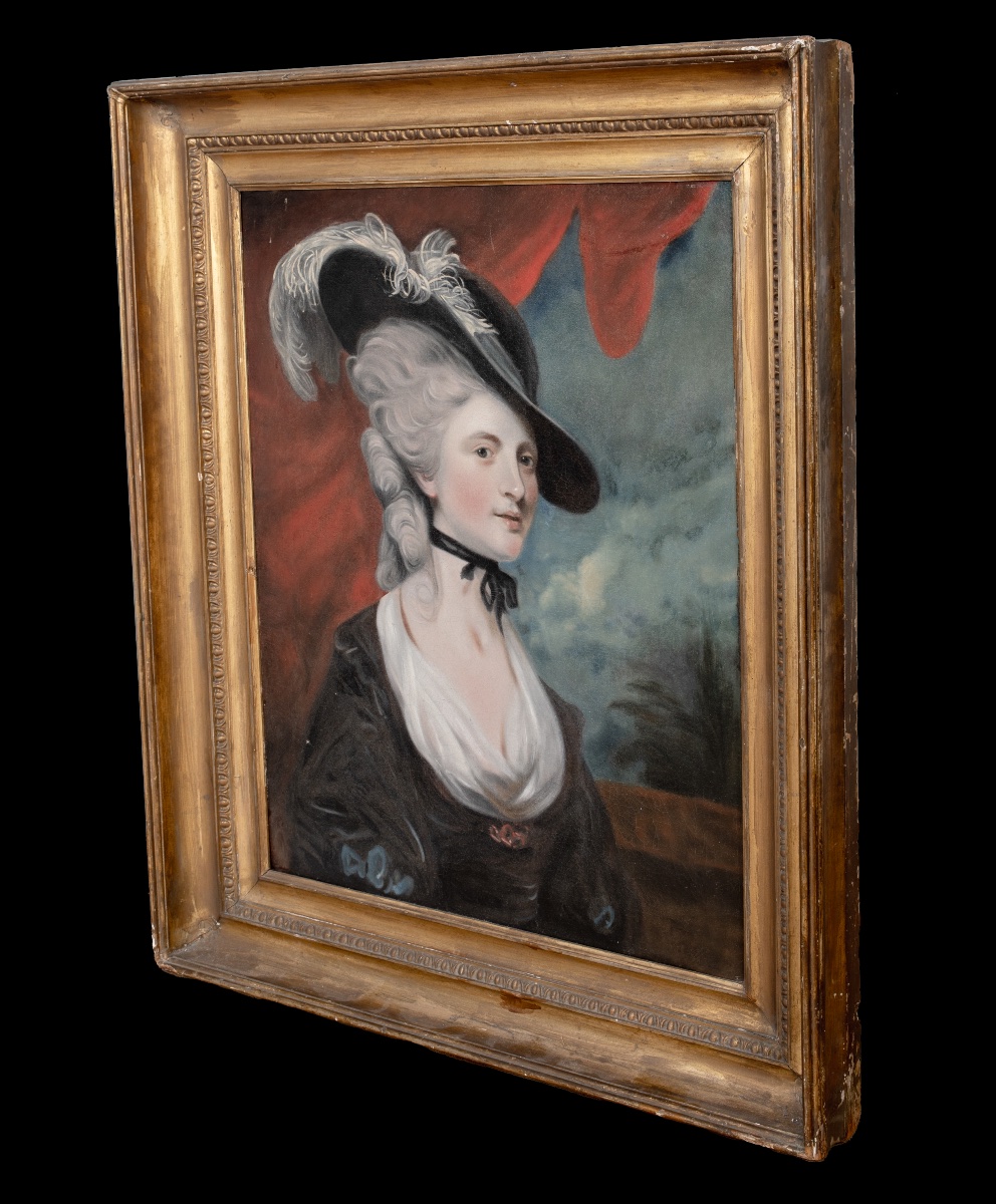 Portrait Of Lady Mary Robinson (1757-1800), 18th Century. Circle Of Sir Joshua Reynolds. -photo-3