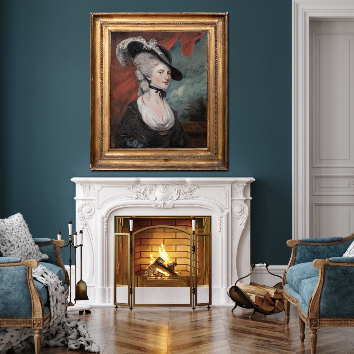Portrait Of Lady Mary Robinson (1757-1800), 18th Century. Circle Of Sir Joshua Reynolds. -photo-4