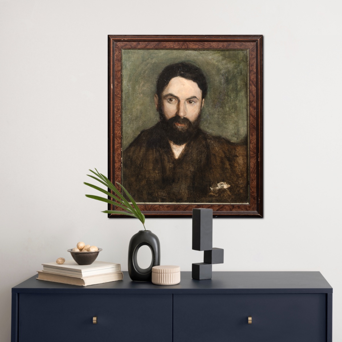 Portrait Of A Bearded Gentleman, 19th Century, School Of Edgar Degas (1834-1917)  -photo-2