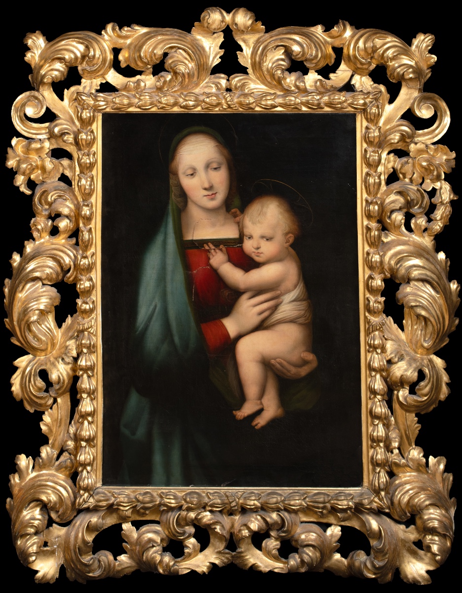 Madona Del Granduca, XVIIIe siècle  D'après Raphaël (1483-1520)  Grande représentation 