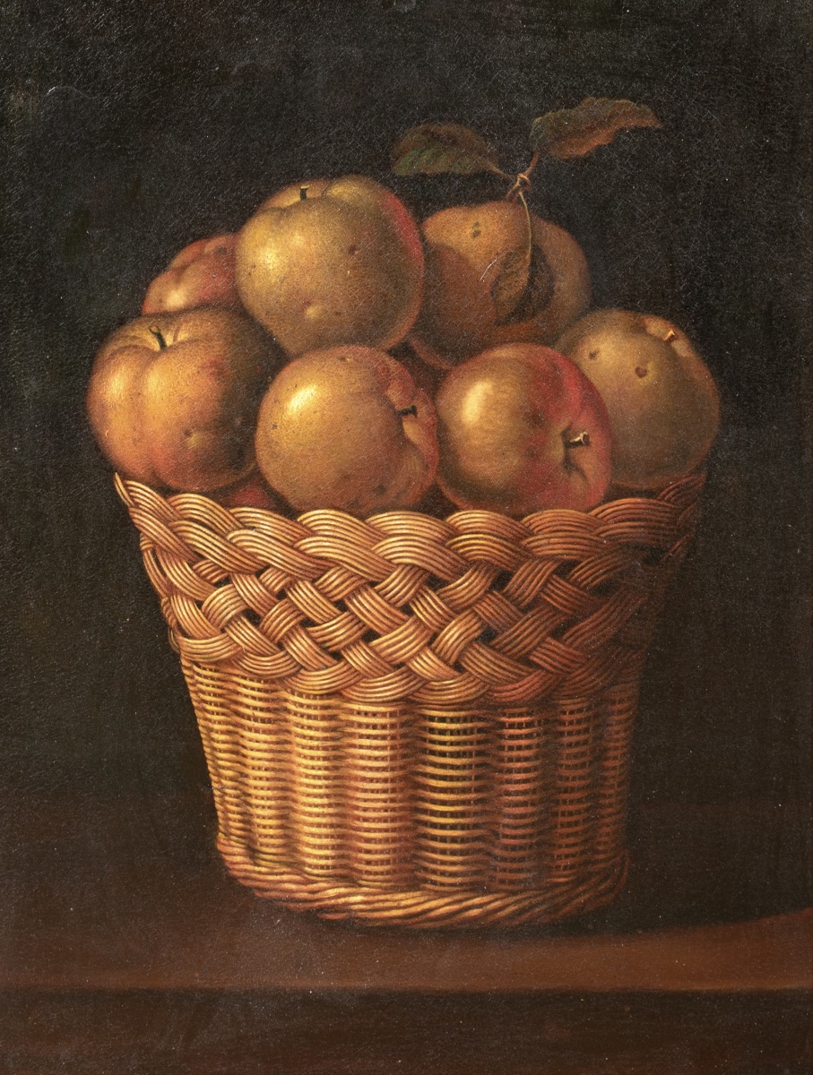 Still Life With Apples In A Basket, 17th Century. Alongside Juan Van Der Hamen Y Leon -photo-2