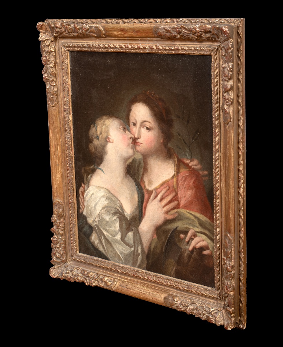 Sappho And Alcaeus Of Lesbos, 17th Century, Italian School  -photo-2