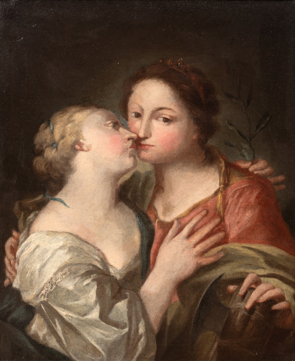 Sappho And Alcaeus Of Lesbos, 17th Century, Italian School  -photo-4