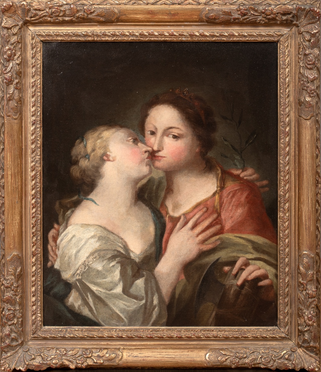 Sappho And Alcaeus Of Lesbos, 17th Century, Italian School  