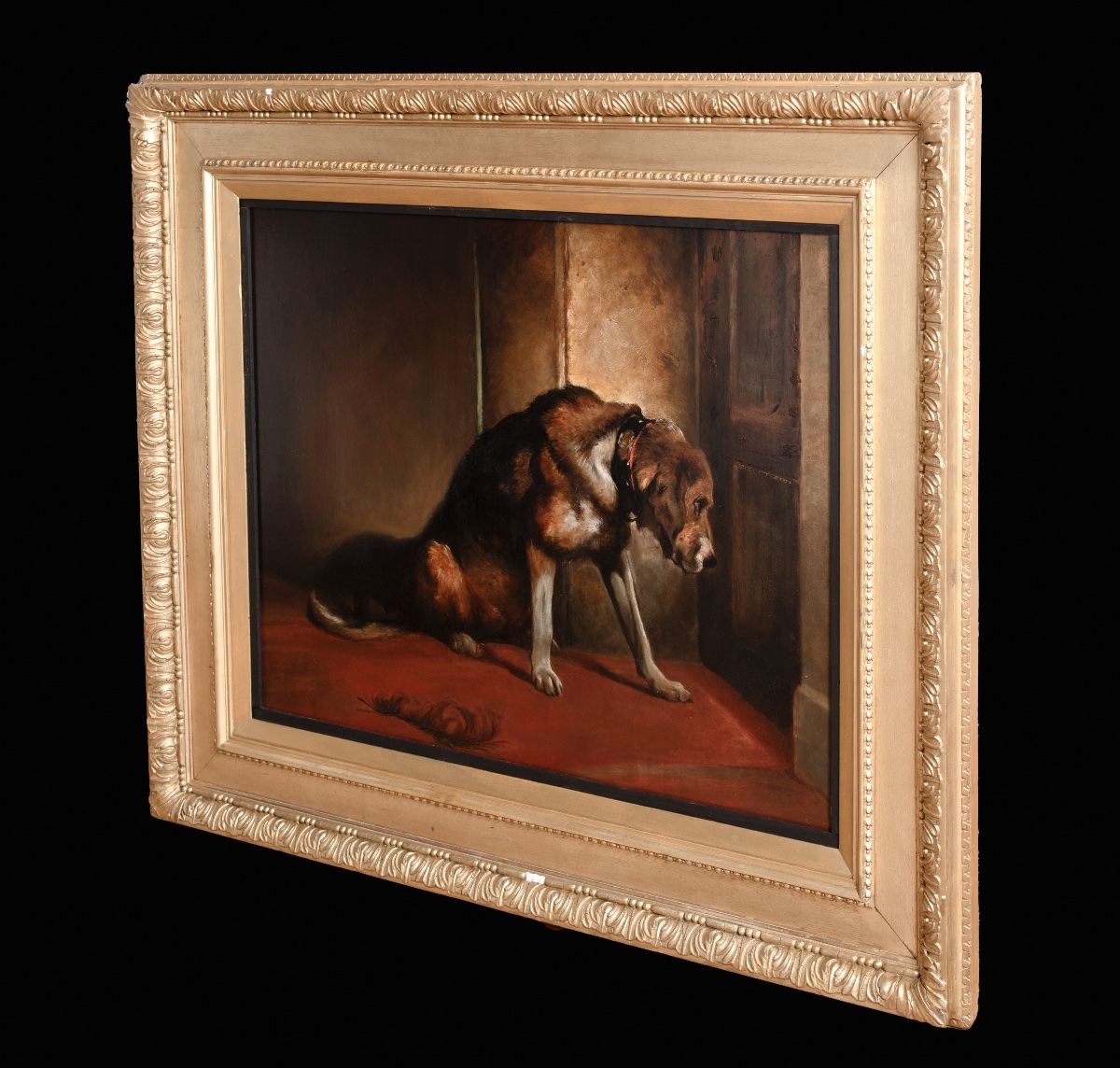 Un chien de chasse attendant son maître, XIXe siècle  D'après Sir Edwin Henry Landseer -photo-3