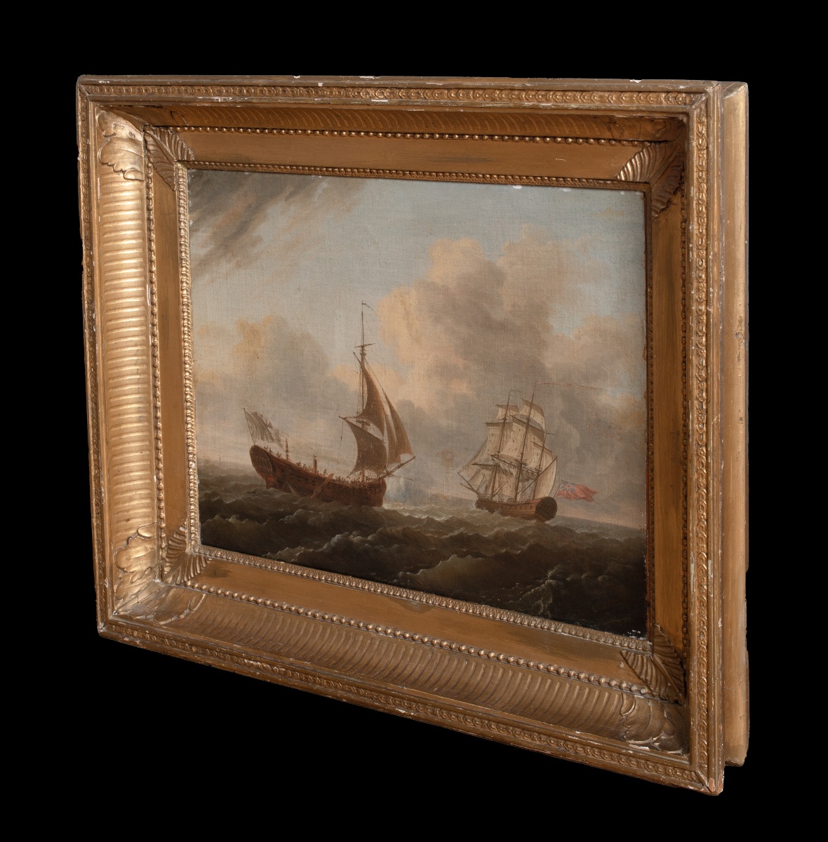 Hms Artois Dismasted And Captured By The Revolutionary, 1794 By Oliver Lemay (1734-1797) -photo-3