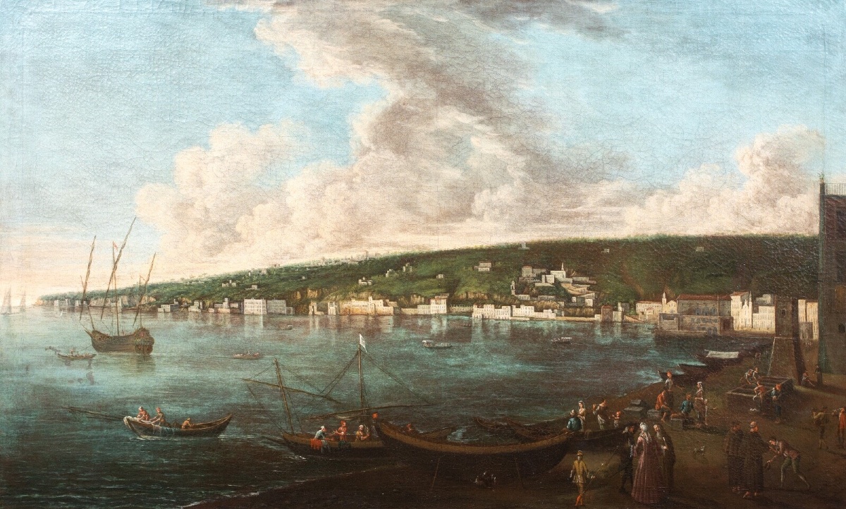 View Of Posillipo From The Riviera Di Chiaia, Circa 1695 Angelo Maria Costa (1670-1721)-photo-4
