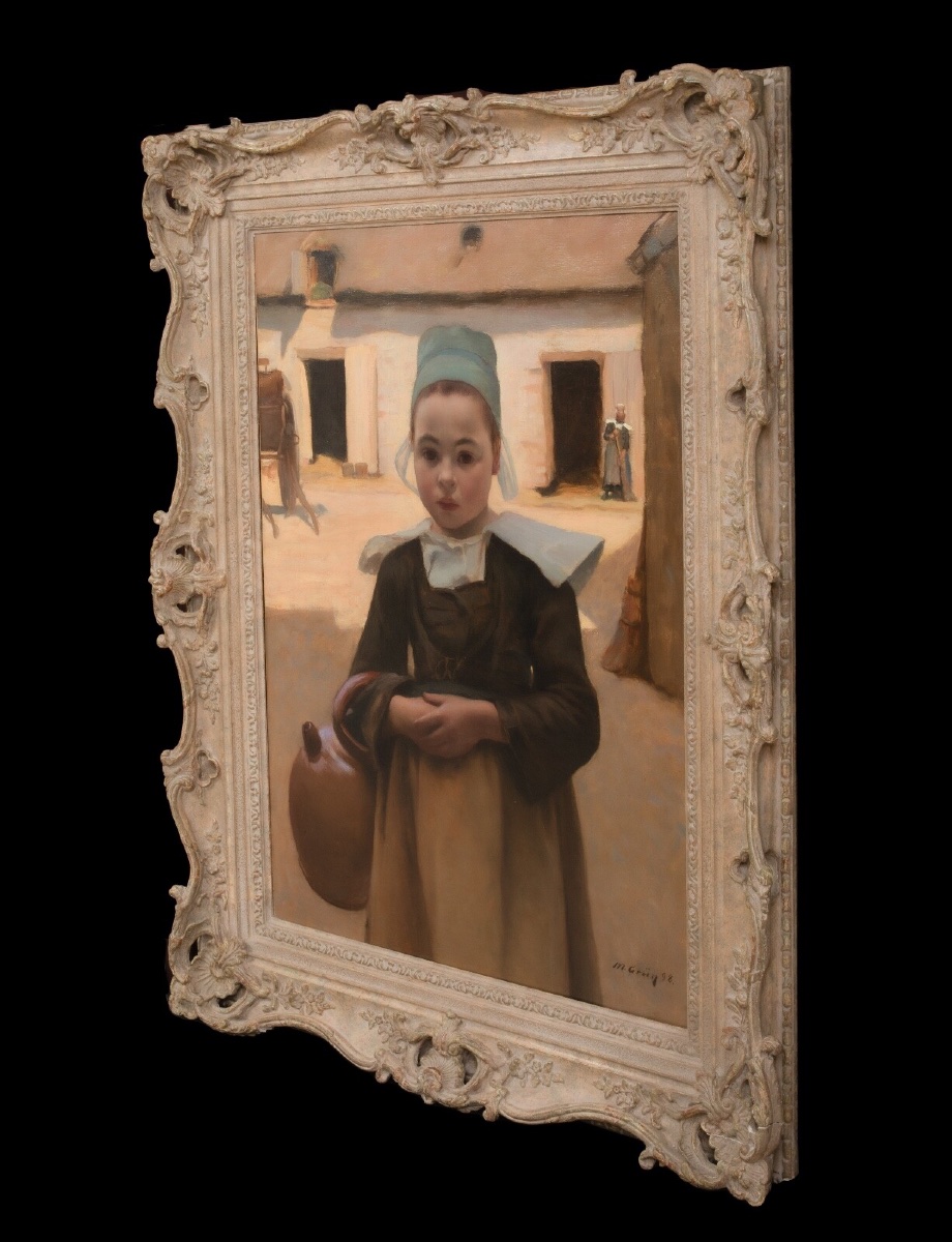 The Young Breton Woman, Dated 1898 By Maurice Grun (1869-1947)  -photo-2