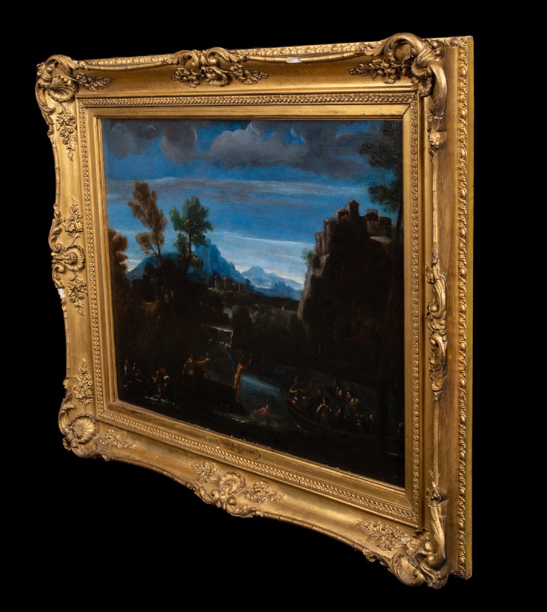 Baigneuses nues au clair de lune, XVIIe siècle  Attribué à Sisto Badalocchio (1581/85-1647) -photo-3