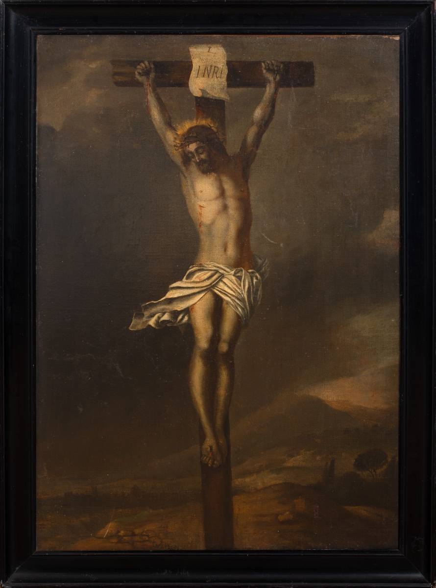 La Crucifixion, XVIIe siècle  Entourage d'Anthony van Dyck (1599-1641)  