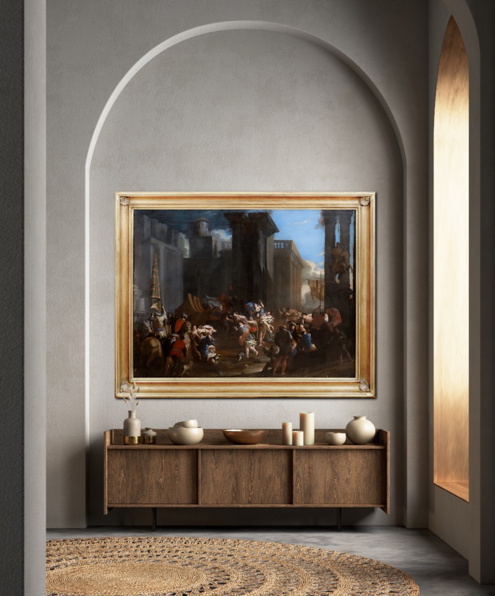 L'ENLÈVEMENT D'HÉLÈNE DE TROIE, XVIIe siècle  FRANCESCO MONTI (ITALIEN, 1646-1712)  -photo-4