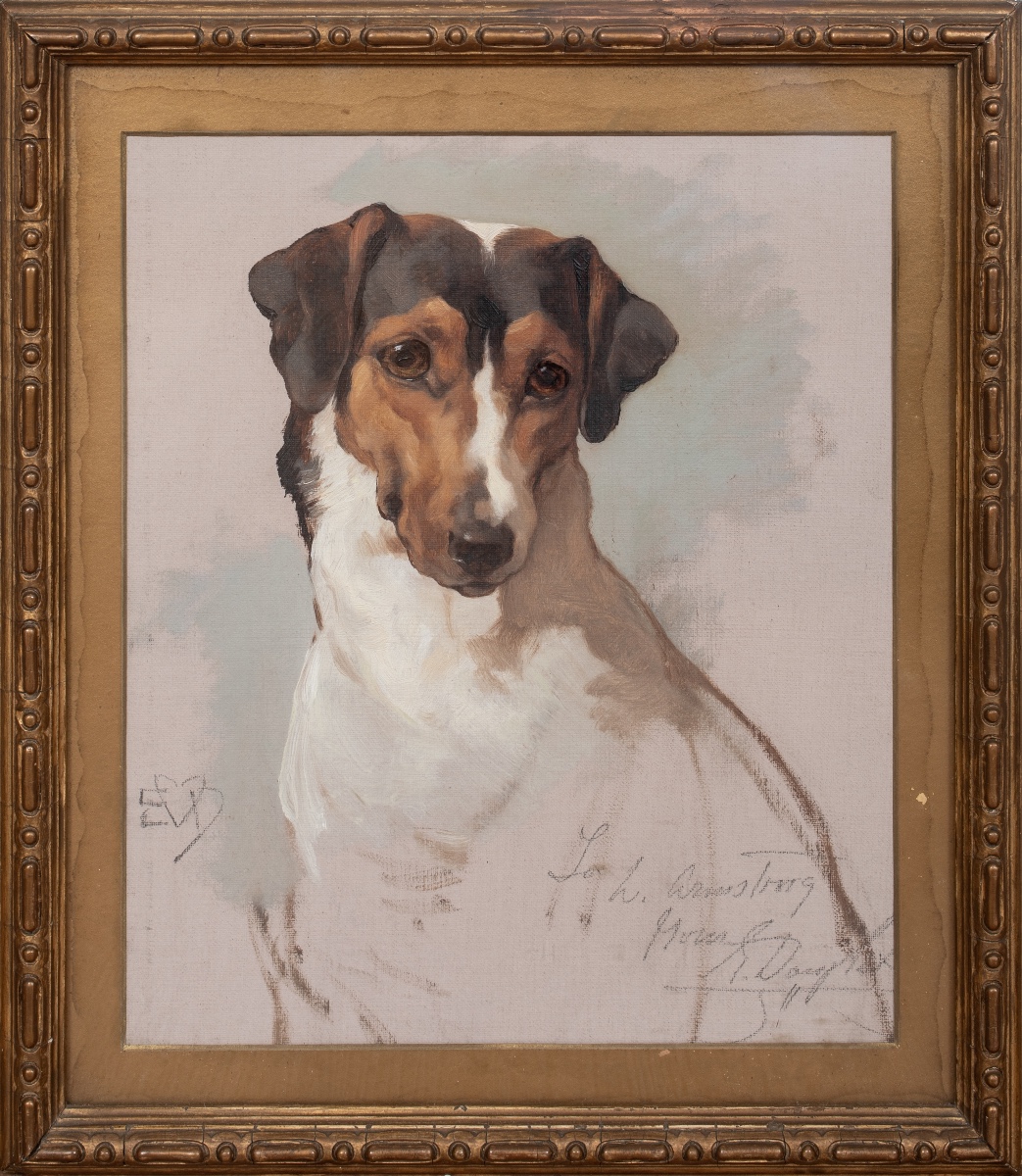 Portrait Of A Jack Russell Terrier, 19th Century By Edwin Douglas (1848-1914)