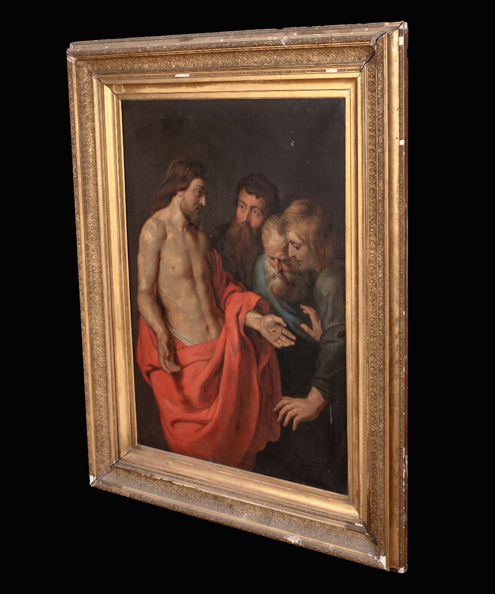 L'Incrédulité de saint Thomas, XVIIe siècle  Cercle de Pierre Paul Rubens (1577-1640)  -photo-3