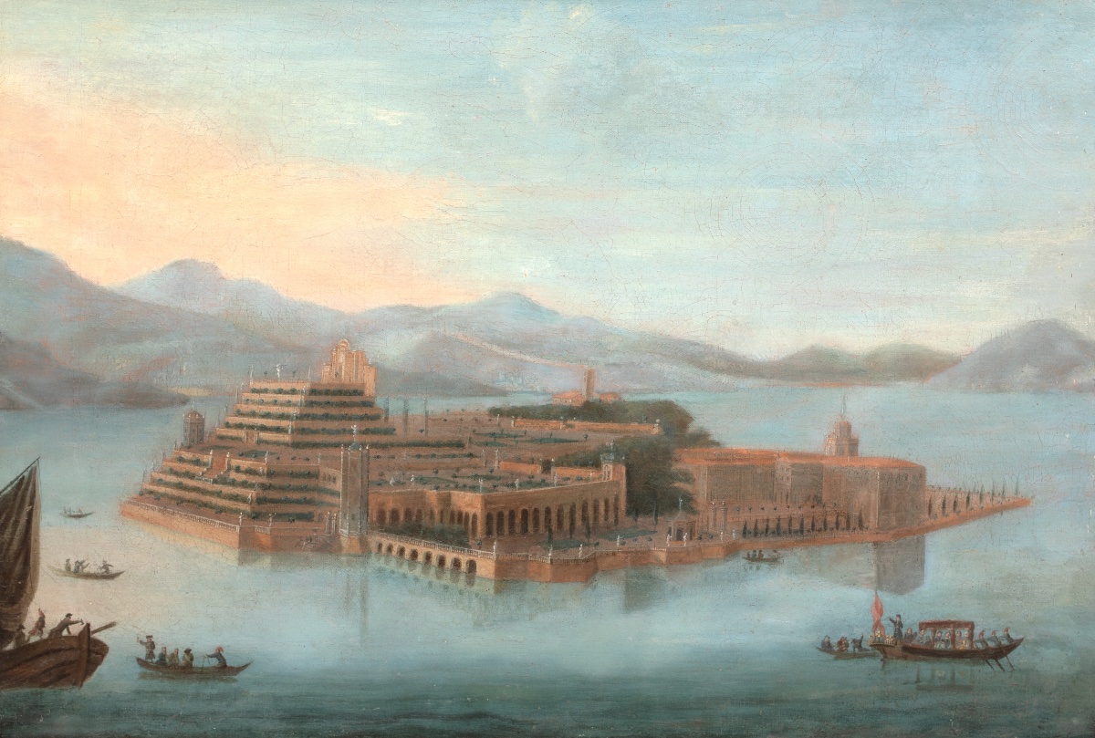 View Of Isola Bella, Lake Maggiore, 18th Century School Of Antonio Joli De Dipi (1700-1777)-photo-2