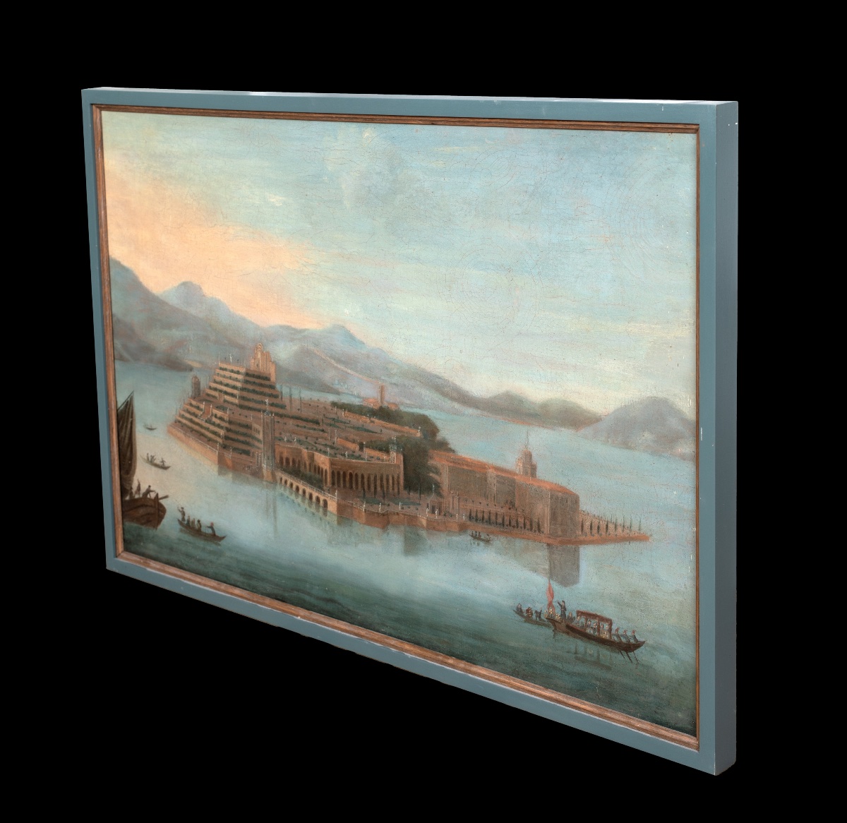 View Of Isola Bella, Lake Maggiore, 18th Century School Of Antonio Joli De Dipi (1700-1777)-photo-3