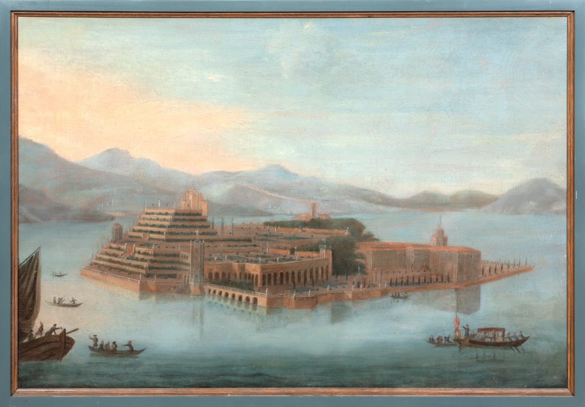 View Of Isola Bella, Lake Maggiore, 18th Century School Of Antonio Joli De Dipi (1700-1777)