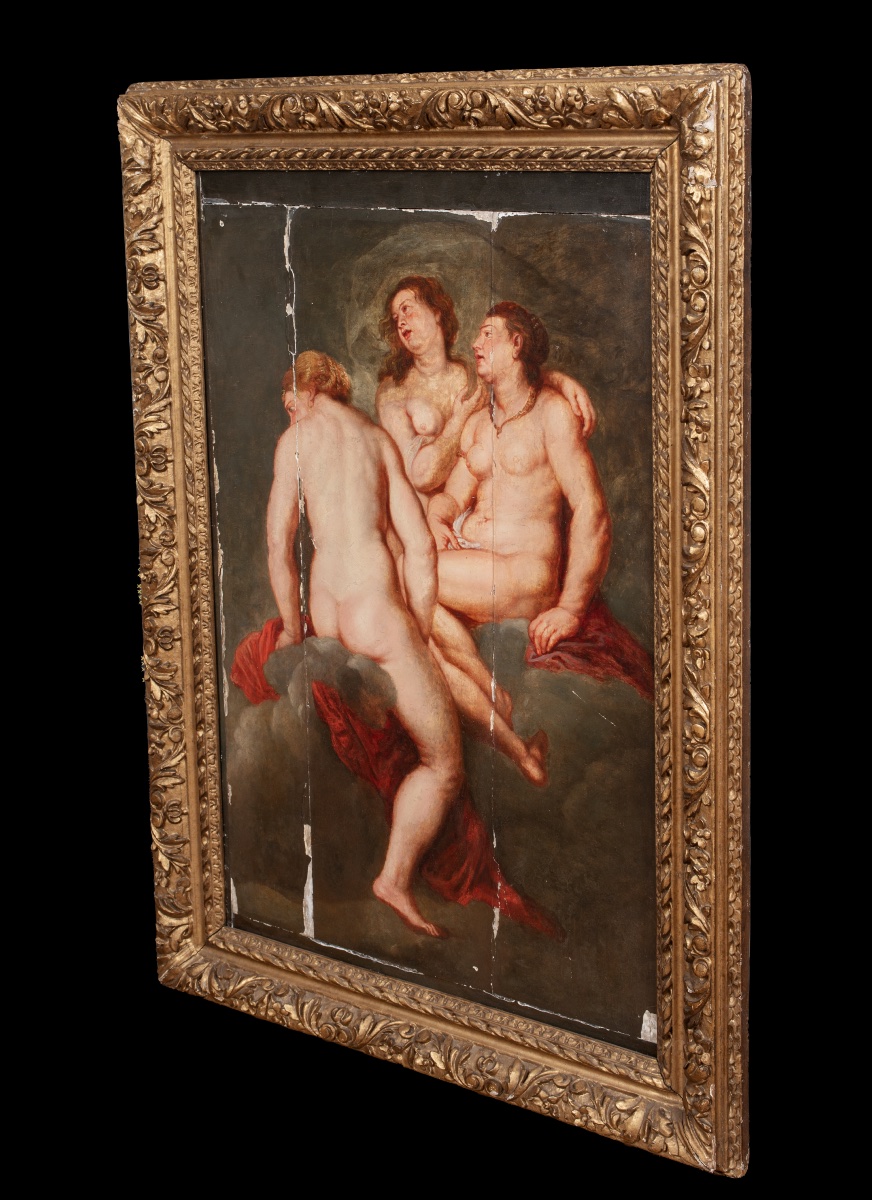 es Trois Grâces, XVIIe siècle  Cercle de Pierre Paul Rubens (1577-1640)  -photo-4