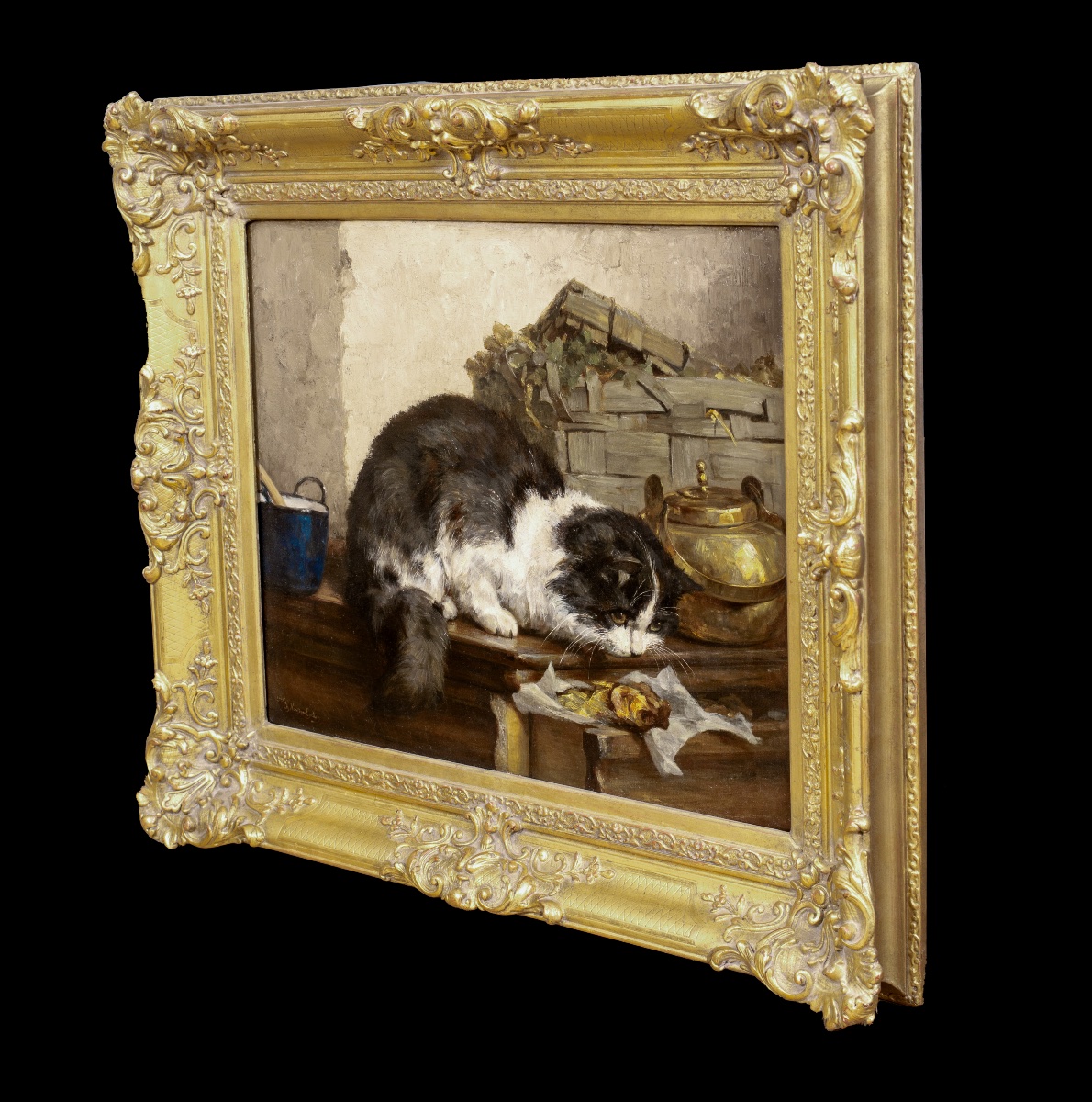 Un Souper De Poisson, Dated 1919 Charles Van Den Eycken (1859-1923)-photo-3