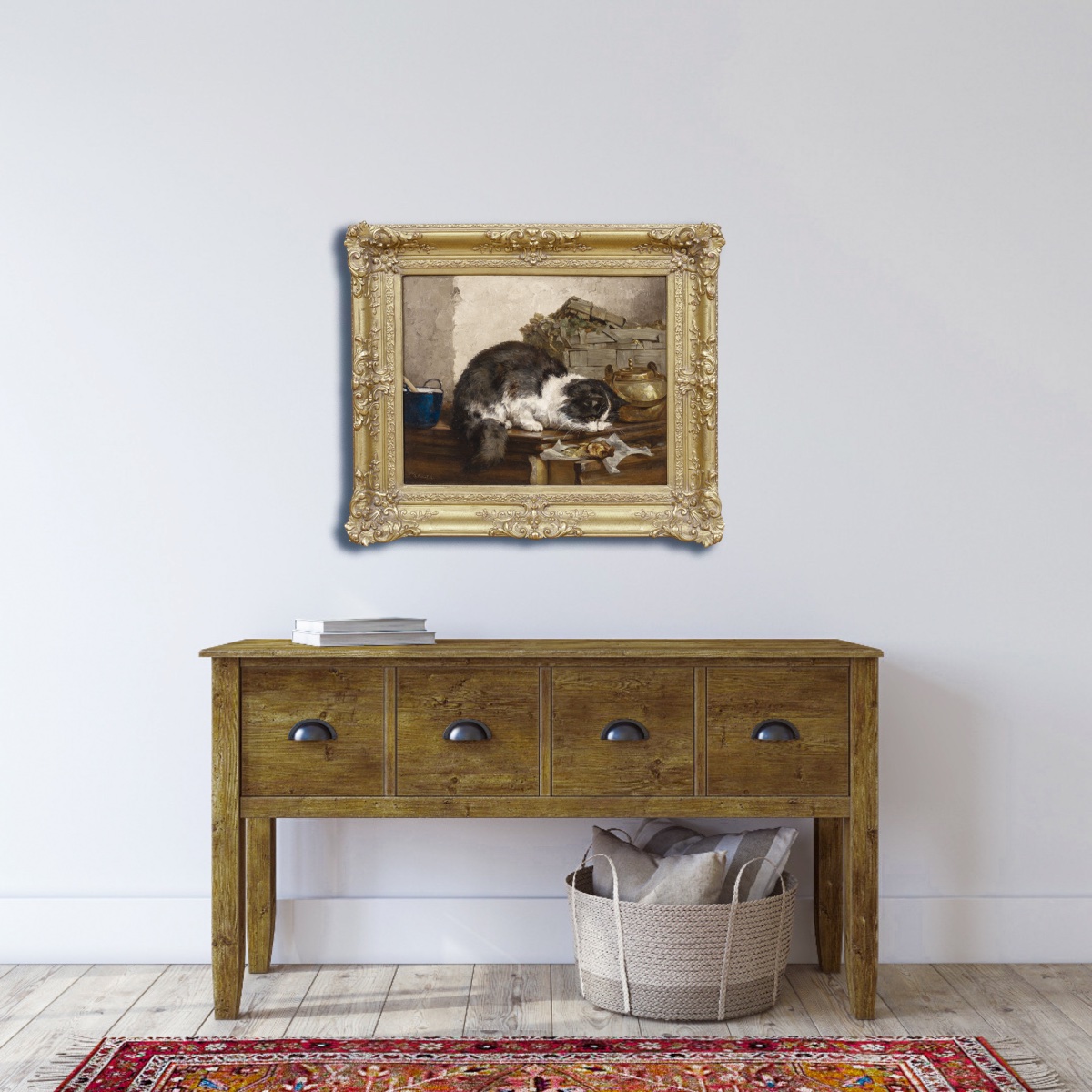 Un Souper De Poisson, Dated 1919 Charles Van Den Eycken (1859-1923)-photo-3