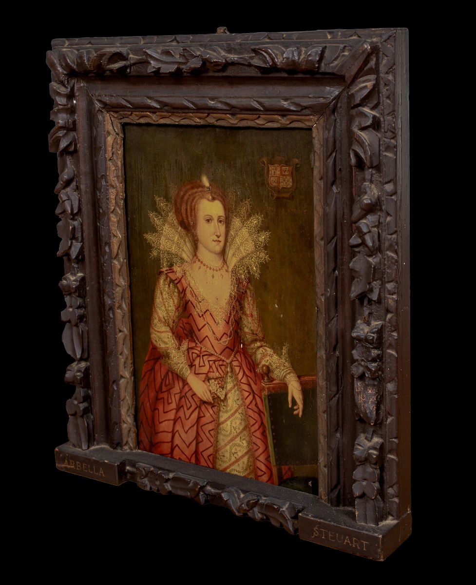 Portrait Of Lady Arabella Stuart (1575-1615), Circa 1600 English School - Oil On Panel-photo-2