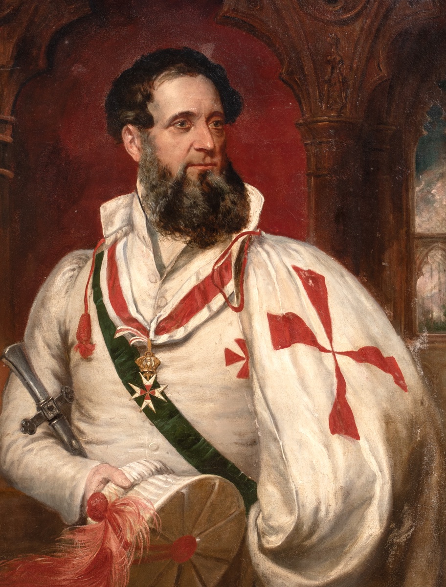Portrait de Thomas Dawson (1811-1899), Chevalier de Malte, XIXe siècle  par Henry Pickersgill-photo-2