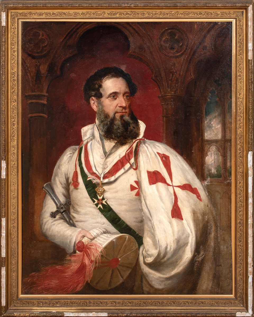 Portrait de Thomas Dawson (1811-1899), Chevalier de Malte, XIXe siècle  par Henry Pickersgill
