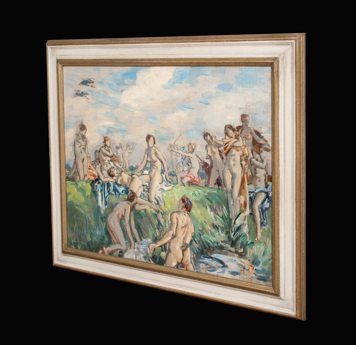 Artémis et les nymphes au bain, vers 1920  Par Wilfrid De Glehn RA (Britannique, 1870-1951)-photo-6