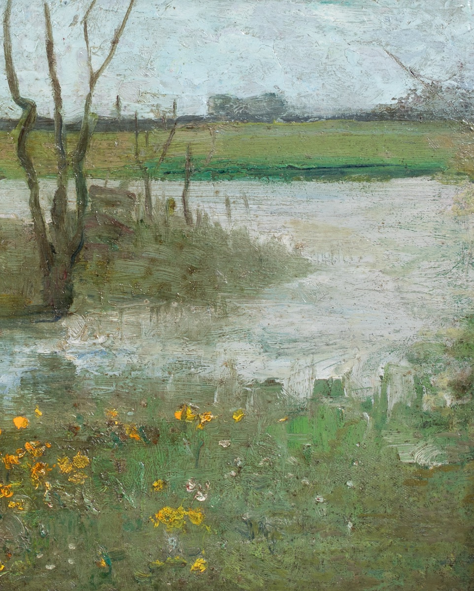 Impressionist River Landscape, C. 1900  Circle Of Piet Mondriaan (1872–1944)  -photo-3