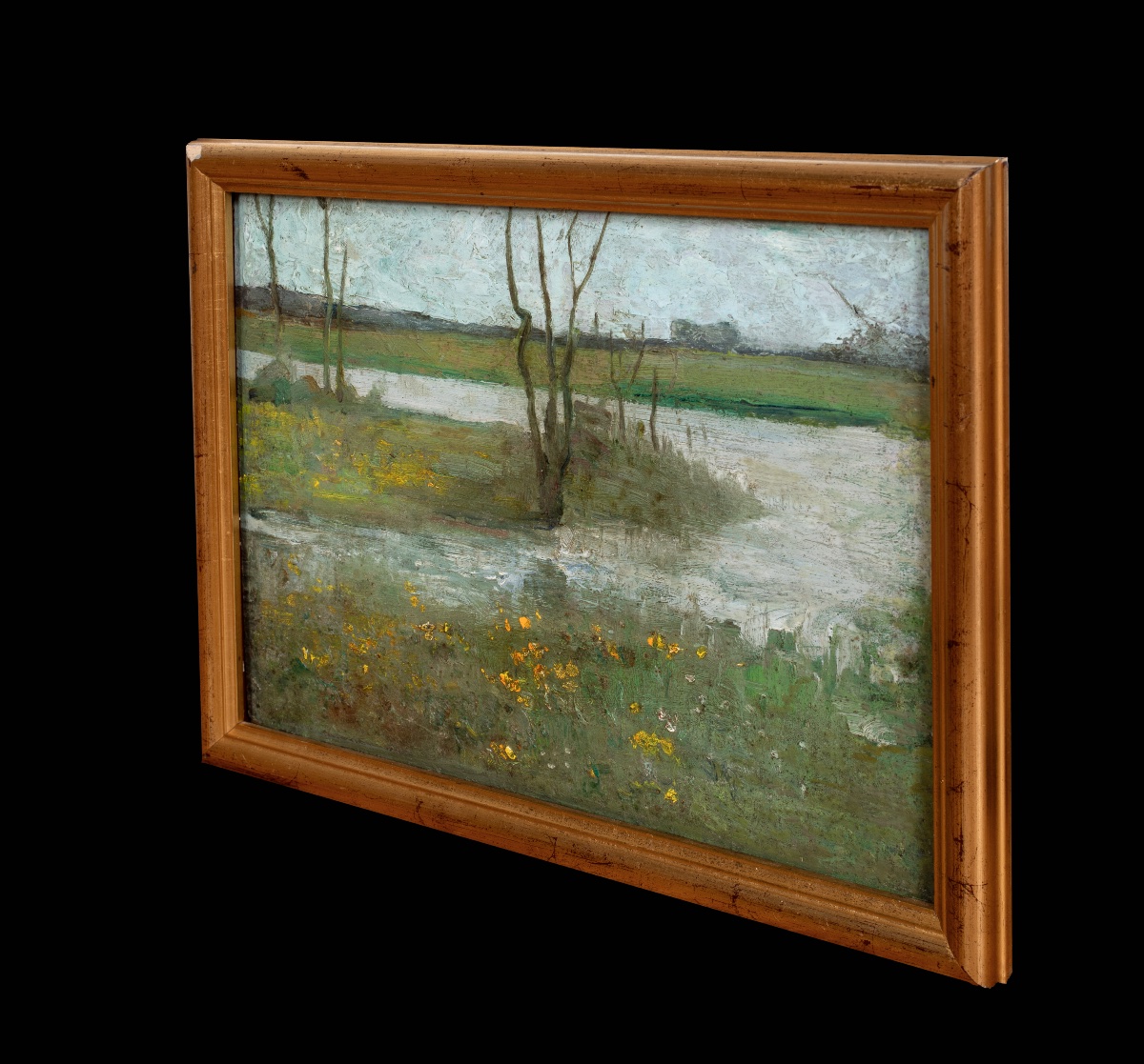 Impressionist River Landscape, C. 1900  Circle Of Piet Mondriaan (1872–1944)  -photo-4