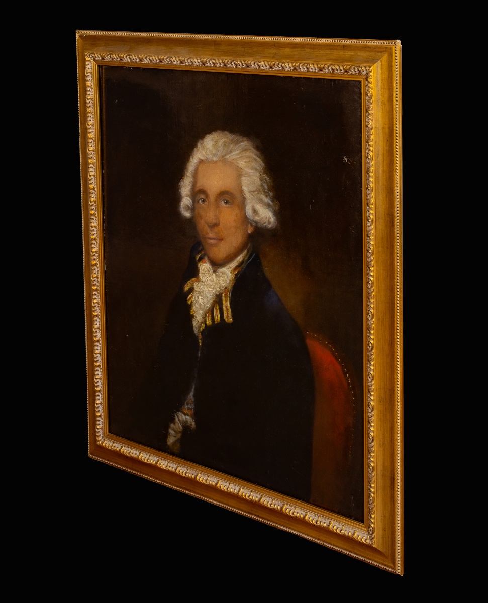 Portrait d'un gentilhomme métis, XVIIIe siècle  École française - Pochoir Christie's au verso  -photo-4