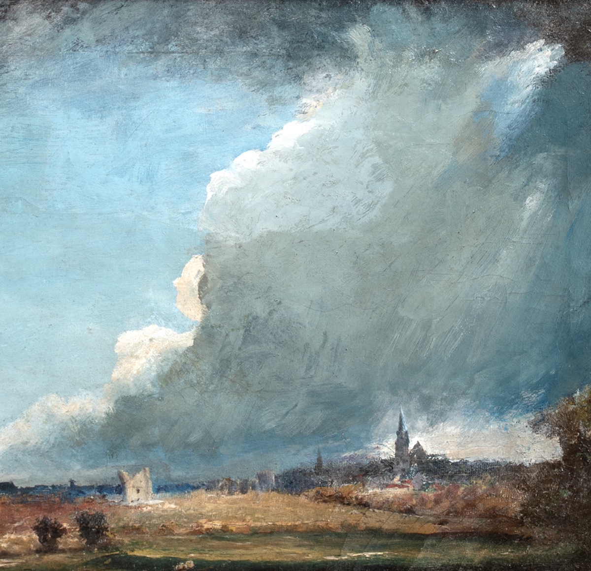 Paysage, Étude de cumulus, début du XIXe siècle  Attribué à John Constable (1776-1837) -photo-4
