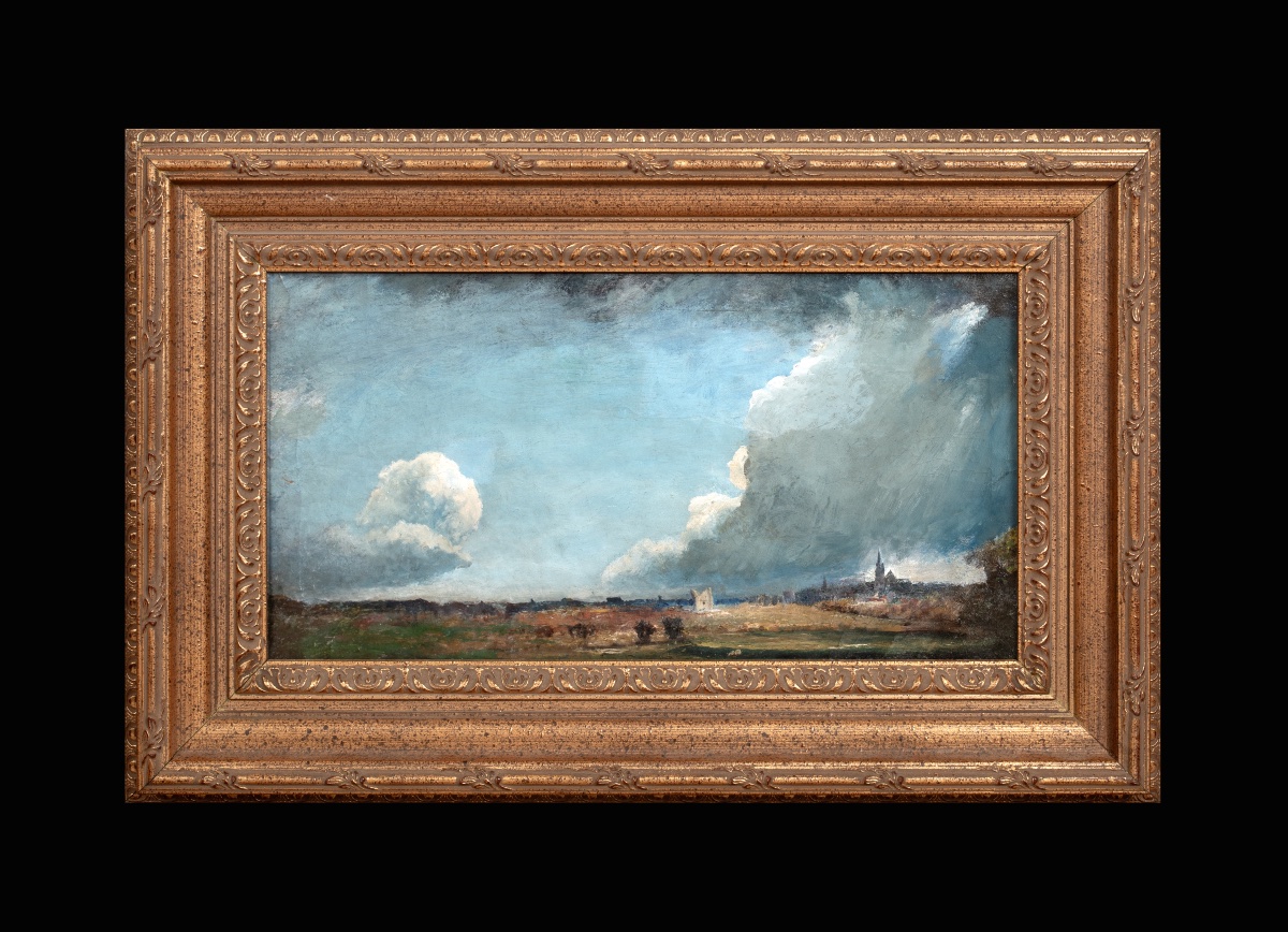 Paysage, Étude de cumulus, début du XIXe siècle  Attribué à John Constable (1776-1837) -photo-5