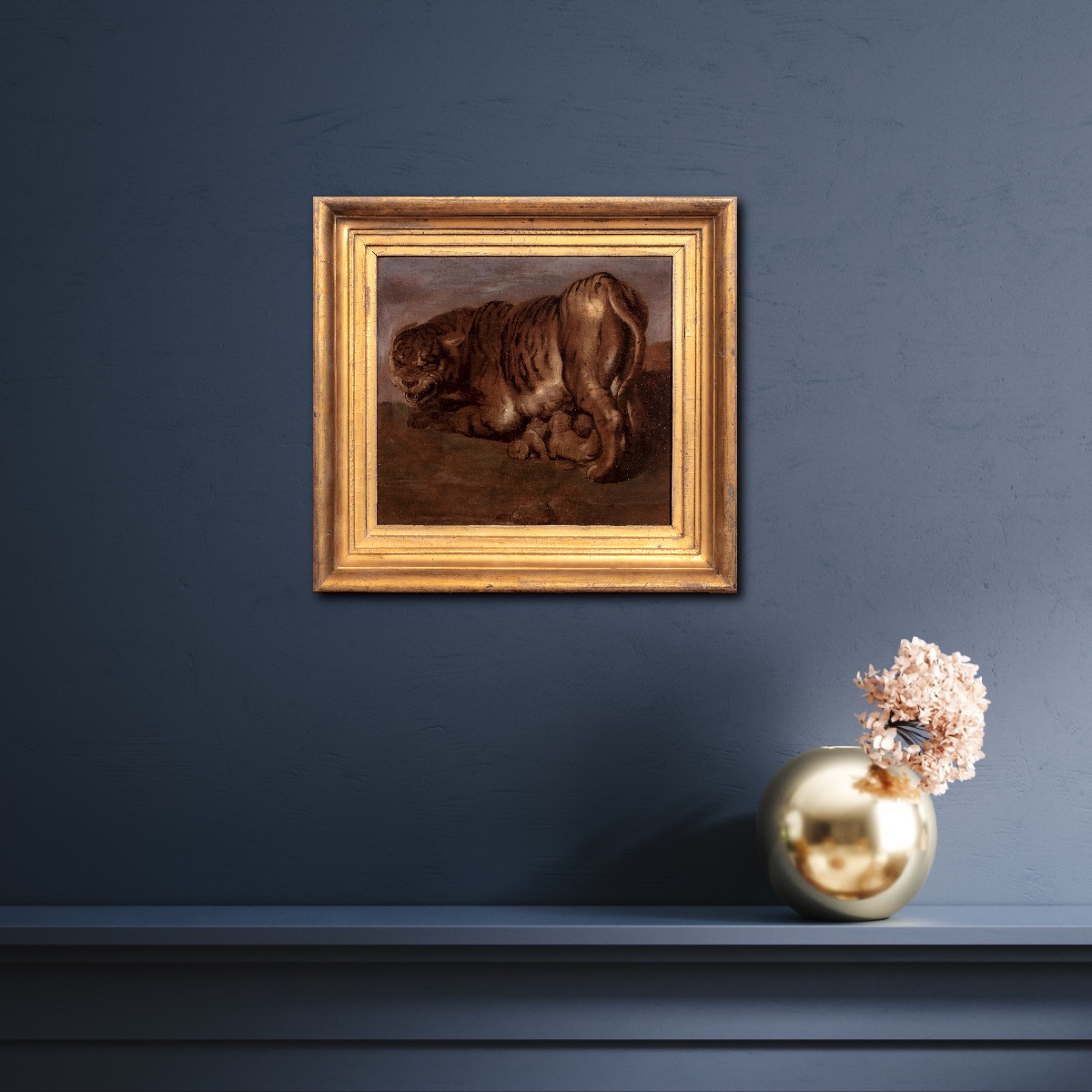 TIGRASSE ET SES TROIS PETITS, XVIIe siècle  École de Pierre Paul Rubens (1577-1640) -photo-3