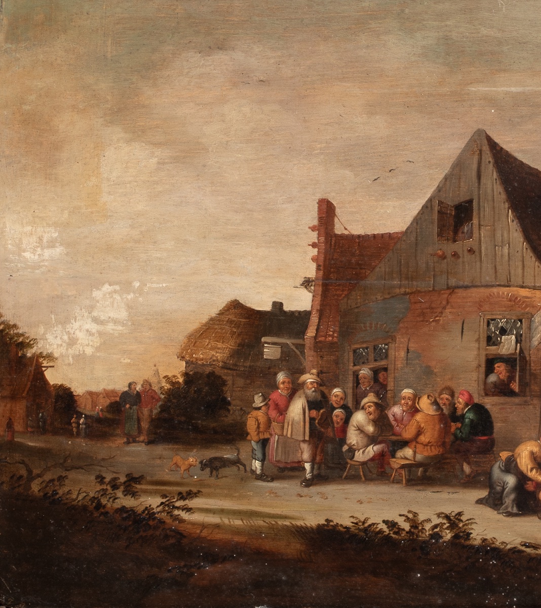 Village Tavern With Peasants Drinking And A Hurdy-gurdy Player, 17th Century  David Teniers-photo-3