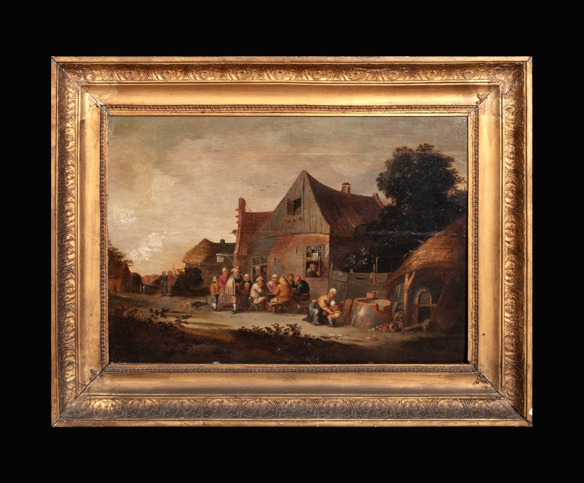 Village Tavern With Peasants Drinking And A Hurdy-gurdy Player, 17th Century  David Teniers-photo-6