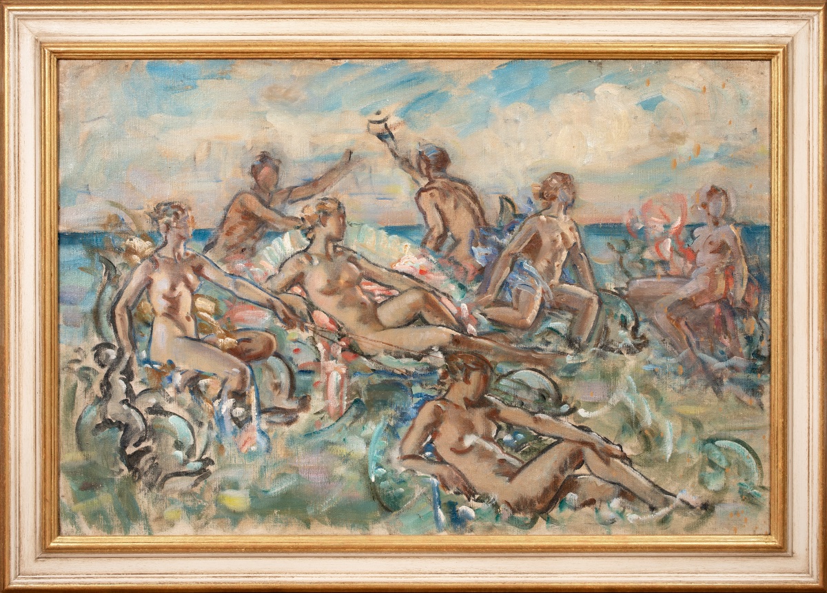 La Naissance de Vénus, vers 1920  Par Wilfrid De Glehn RA (Britannique, 1870-1951) 