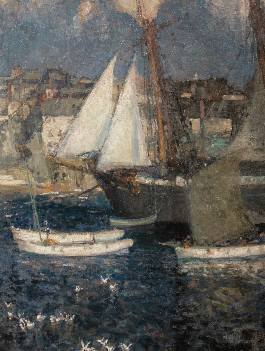 Le port de St Ives, vers 1930  Attribué à John Anthony Park (1880-1962)  -photo-3
