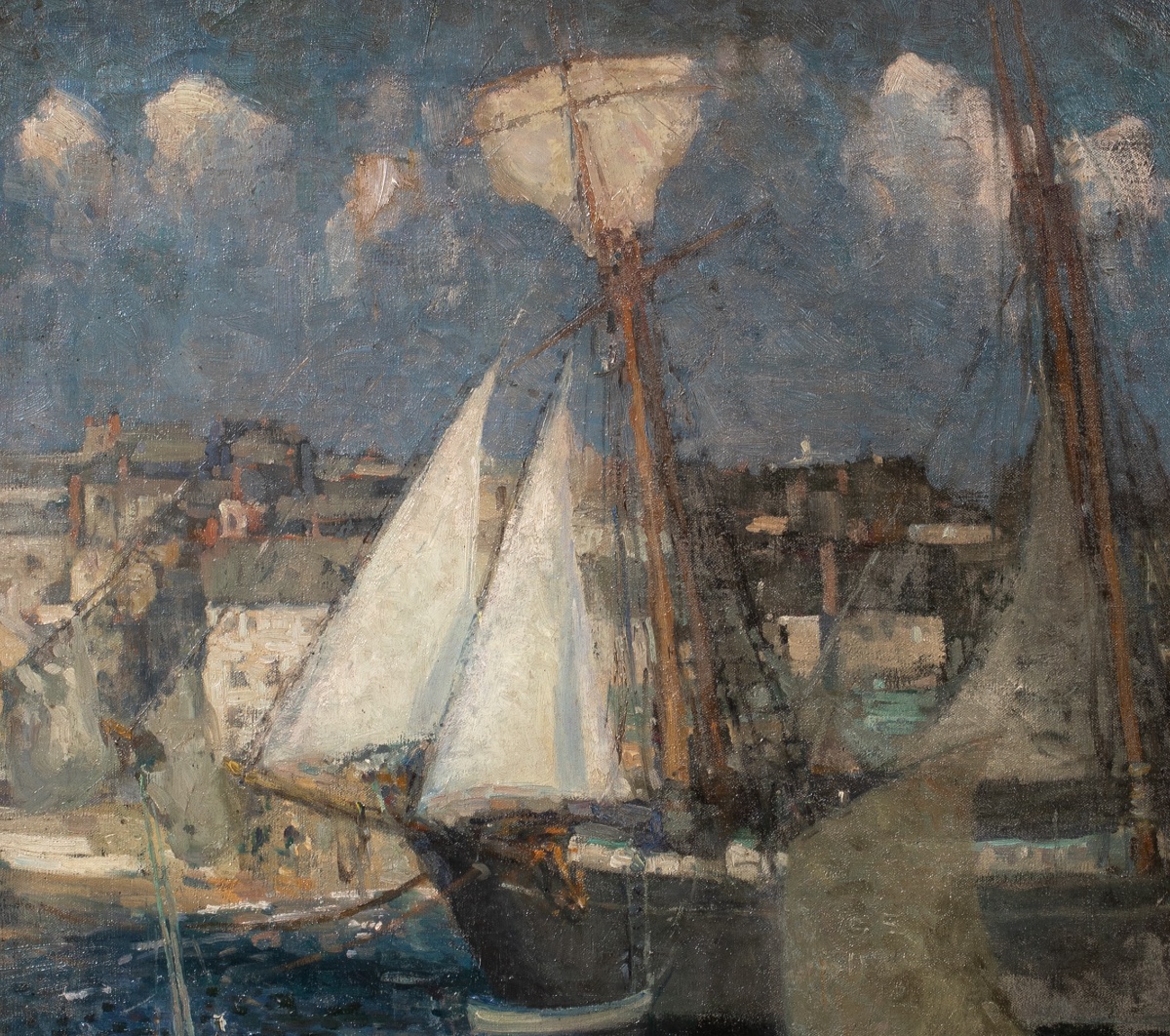 Le port de St Ives, vers 1930  Attribué à John Anthony Park (1880-1962)  -photo-3