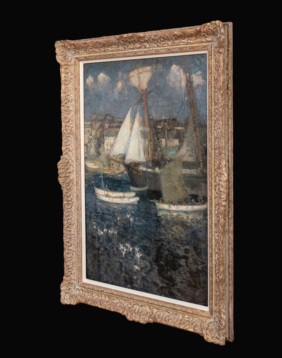 Le port de St Ives, vers 1930  Attribué à John Anthony Park (1880-1962)  -photo-6