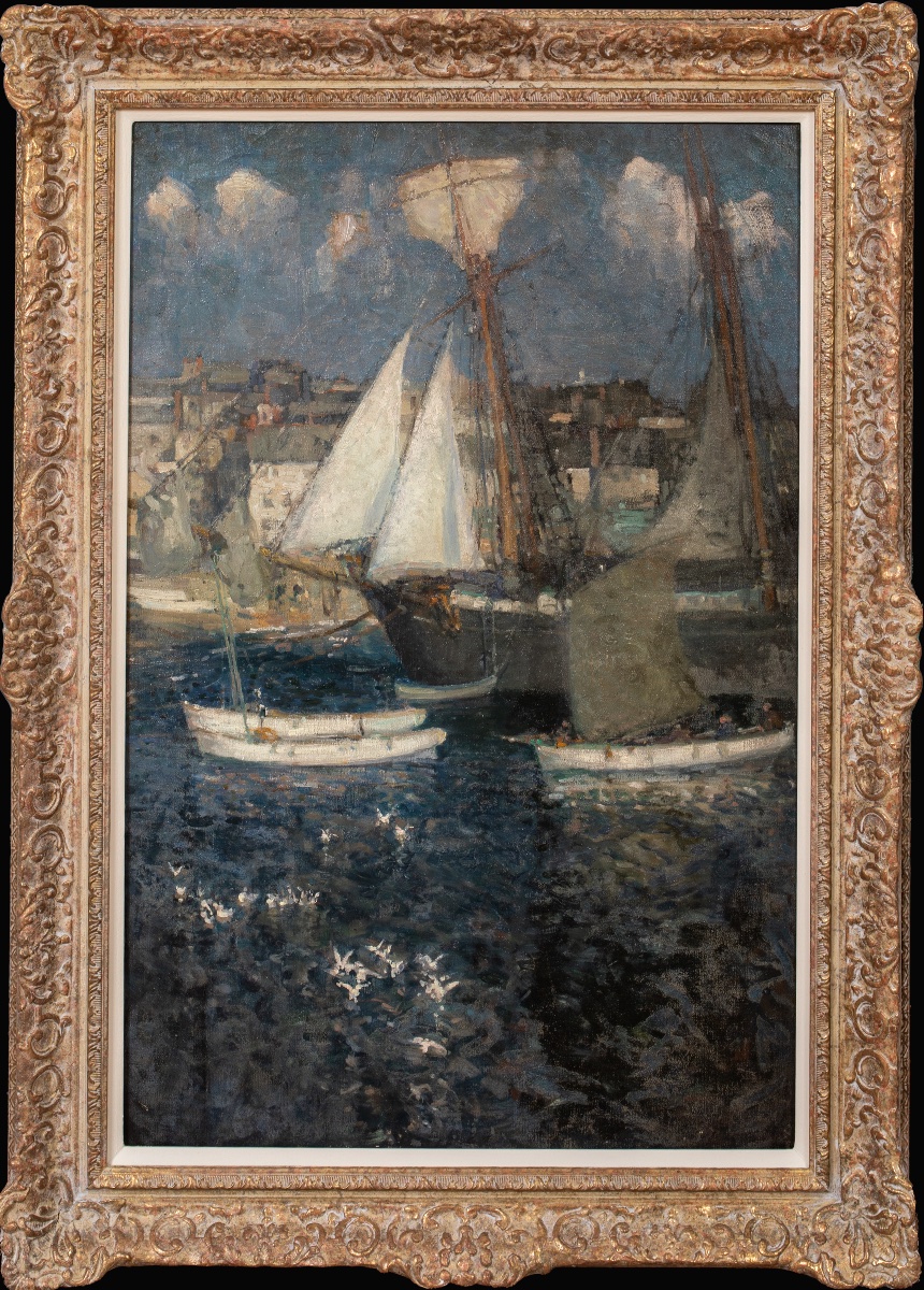 Le port de St Ives, vers 1930  Attribué à John Anthony Park (1880-1962)  