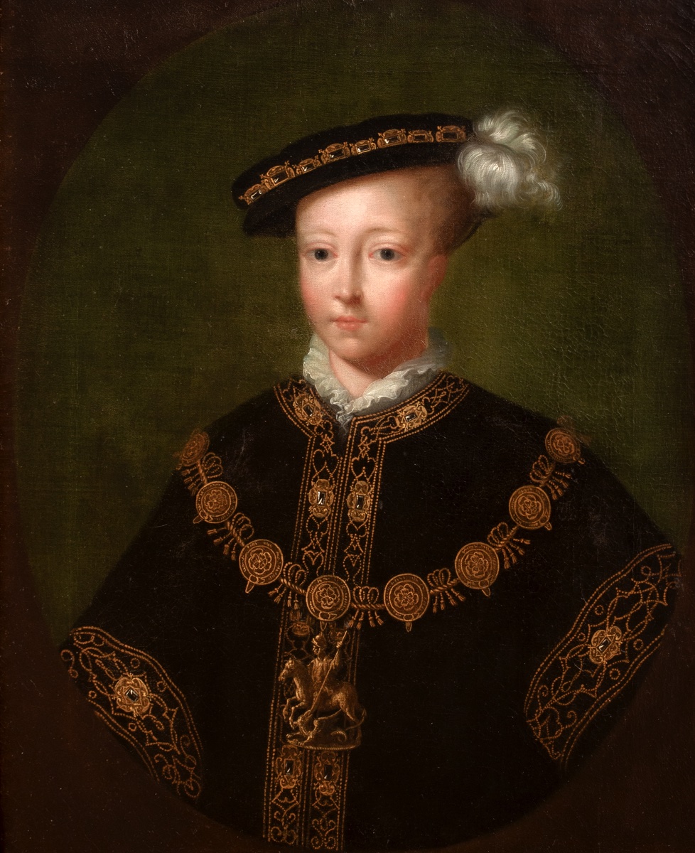 Portrait du roi Édouard VI (1537-1553)  D'après William Scrots (1510-1553)  Vers 1700.-photo-1